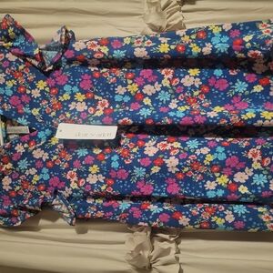 Dear Scarlett Floral Blue Top